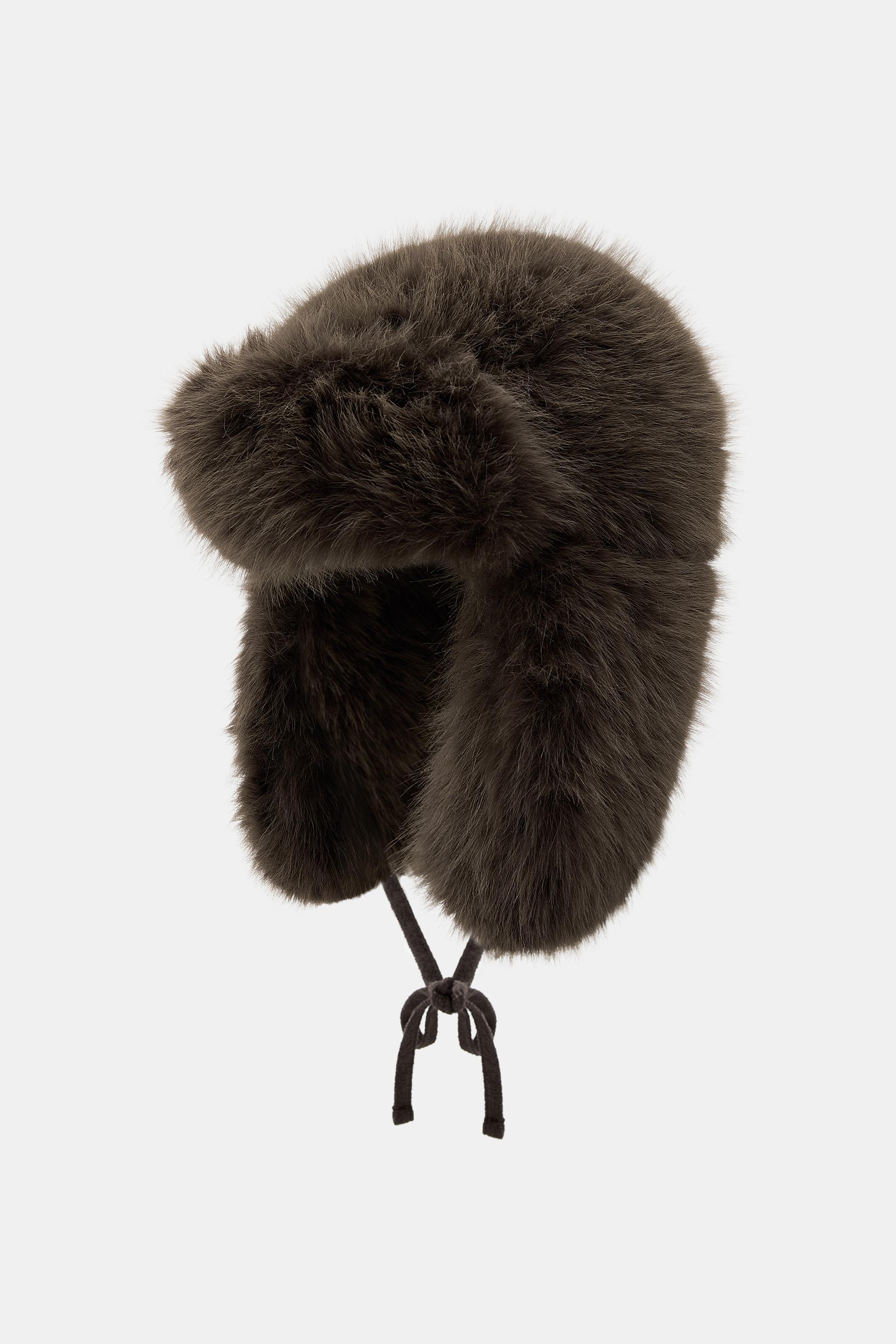 AVIATOR HAT WITH FAUX FUR
